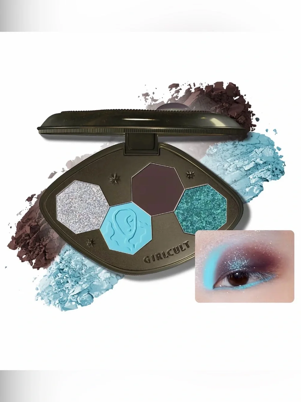 Girlcult #45 Sea of People Cyber Chaizi Series Quad Eyeshadow- shimmers & mattes